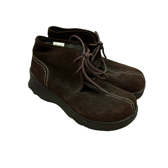 Lower East Side Brown Suede Lace Up Chukka Boots - Picture 1 of 10